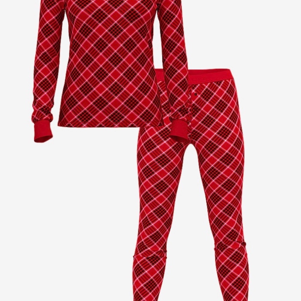 Victoria’s Secret Thermal Long Pajama Set Medium Regular - Picture 2 of 5